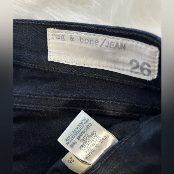 Rag & bone Zipper skinny Coal Color - Picture 3 of 5